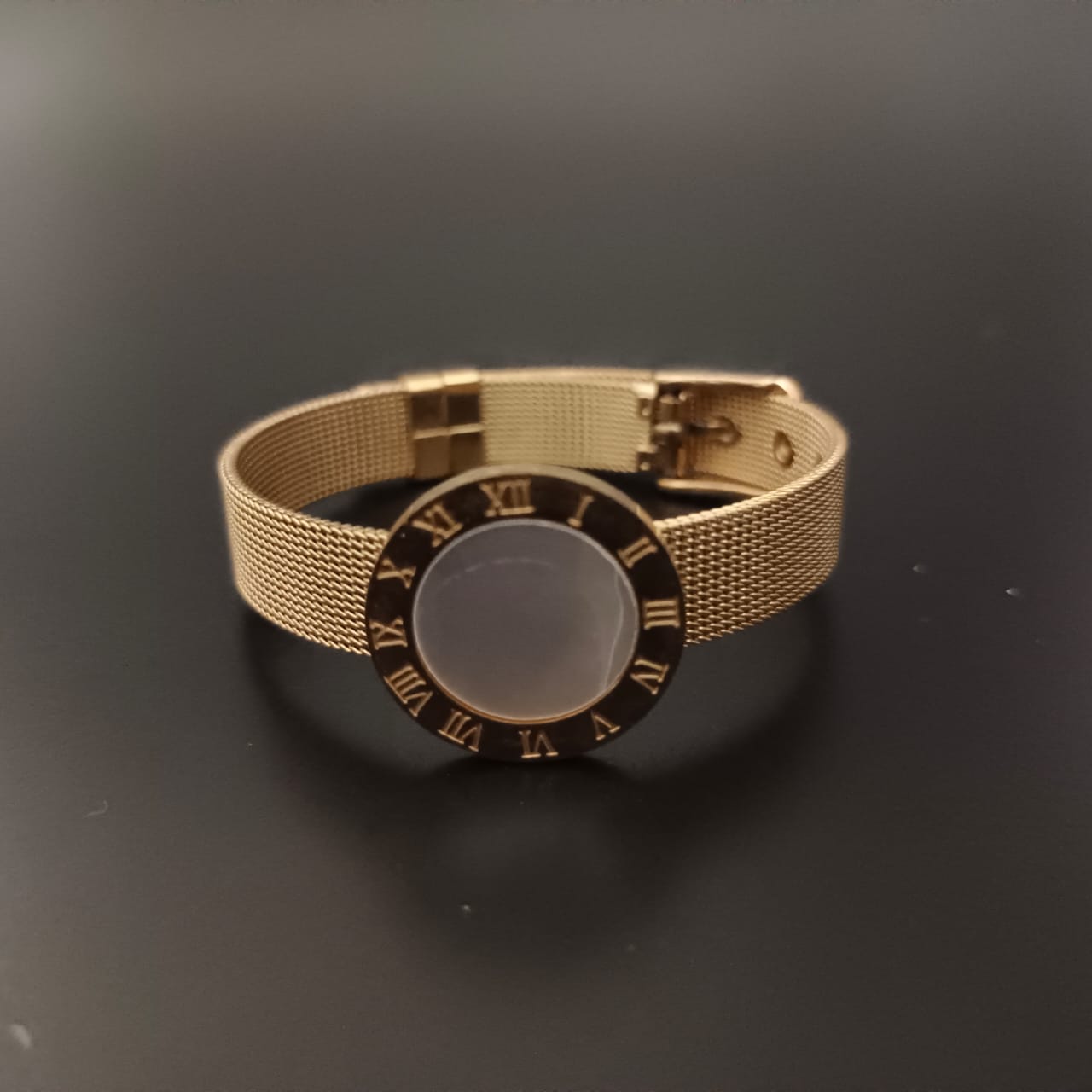 New Golden Watch Design Bracelet For Women and Girl- (White Gold Dial)