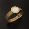 New Golden Watch Design Bracelet For Women and Girl- (White Gold Dial) - SunglassesMart