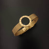 New Golden Watch Design Bracelet For Women and Girl- (Black Gold Dial) - SunglassesMart