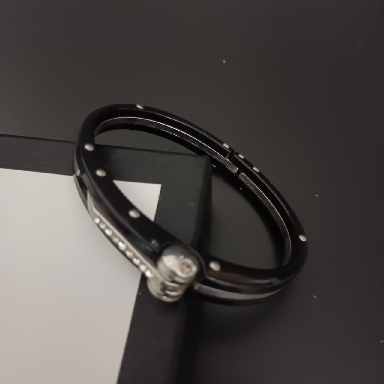 New Black Handcuff Bracelet For Men