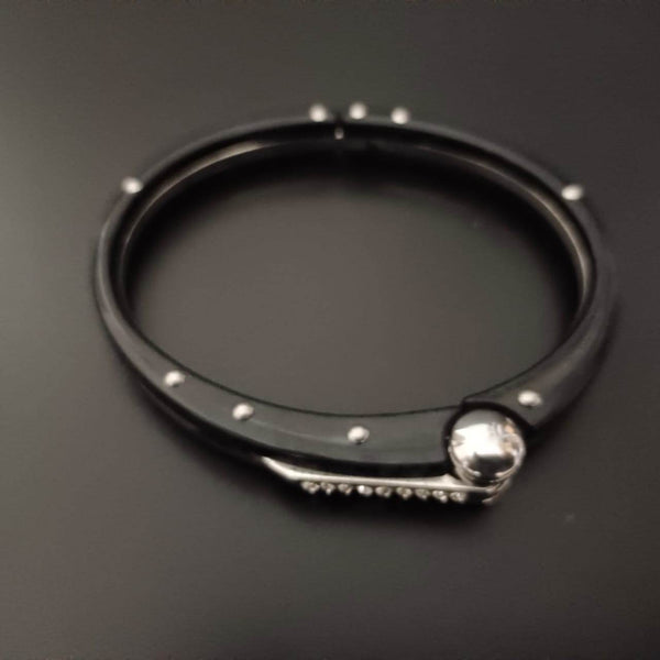 New Black Handcuff Bracelet For Men - SunglassesMart