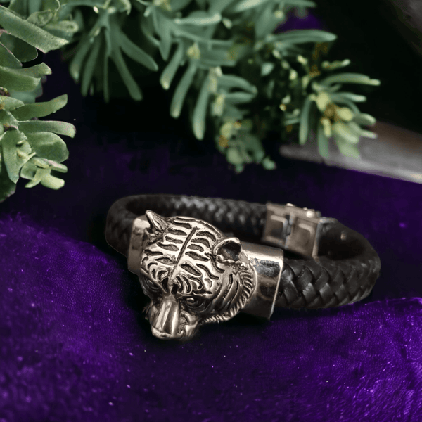 Luxury Tiger Silver Bracelet Men Women - SunglassesMart