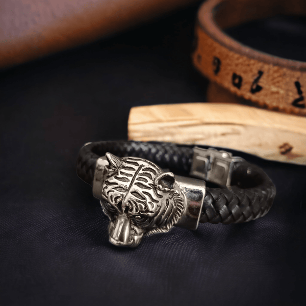 Luxury Tiger Silver Bracelet Men Women - SunglassesMart