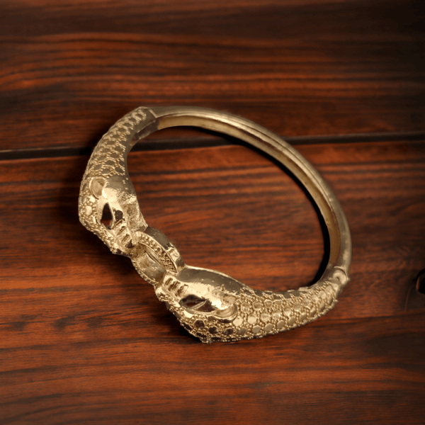New Silver Gold Jaguar Bracelet For Men - SunglassesMart