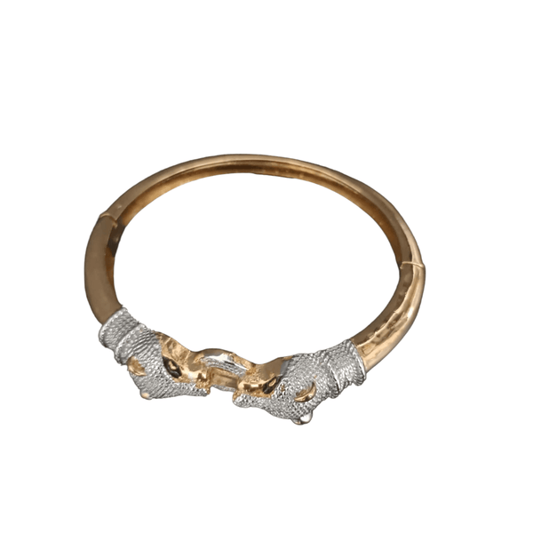 New Silver Gold Jaguar Bracelet For Men - SunglassesMart