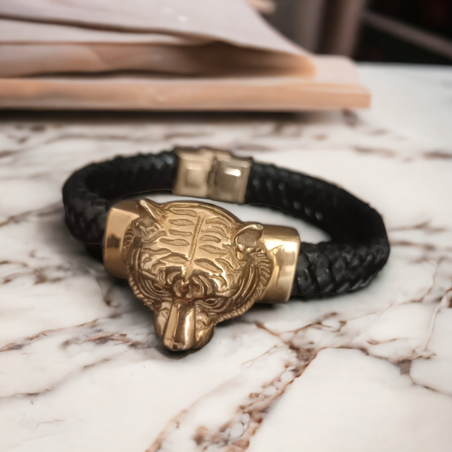 New Gold Tiger Bracelet For Men