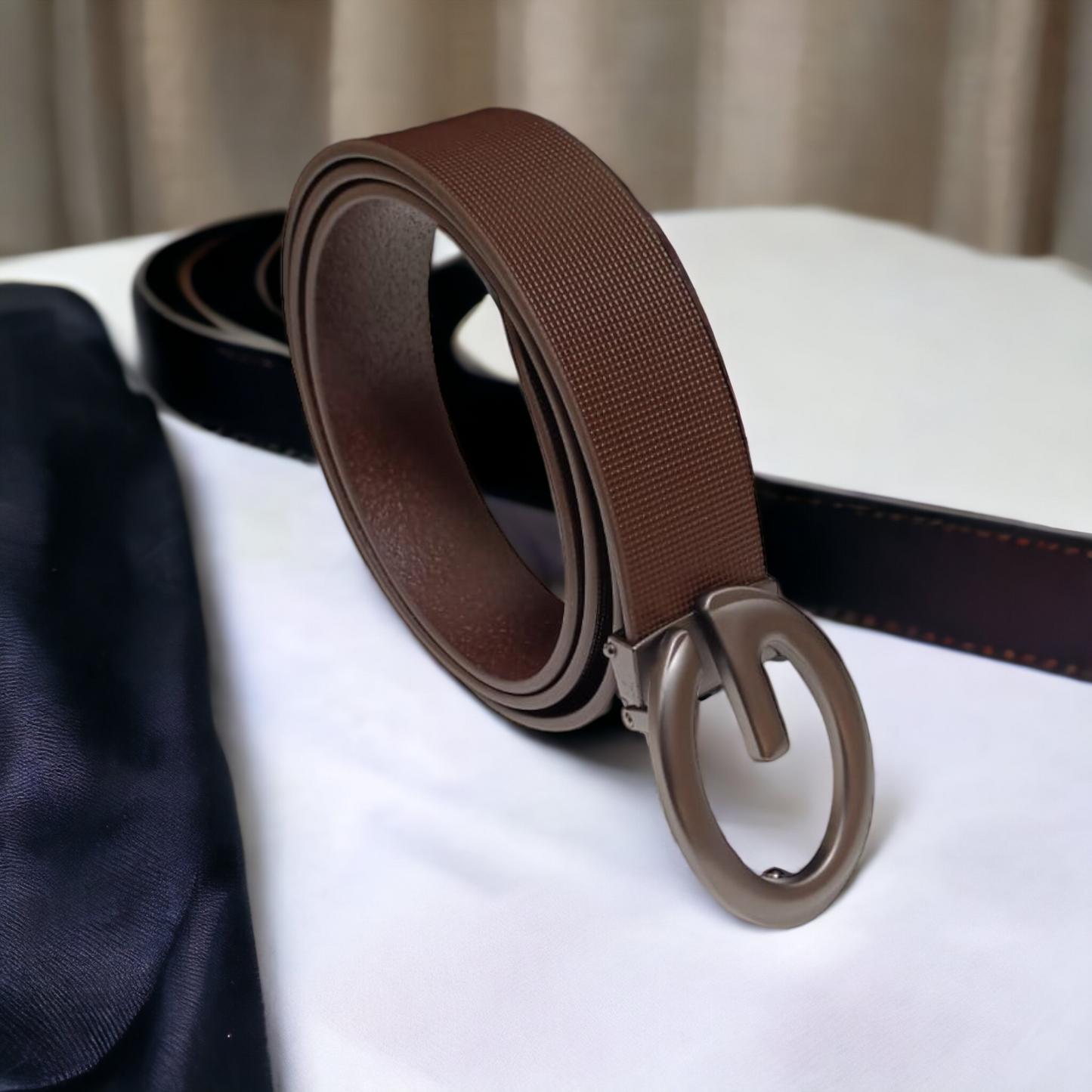 Men's Pin Buckle Genuine Leather Belt