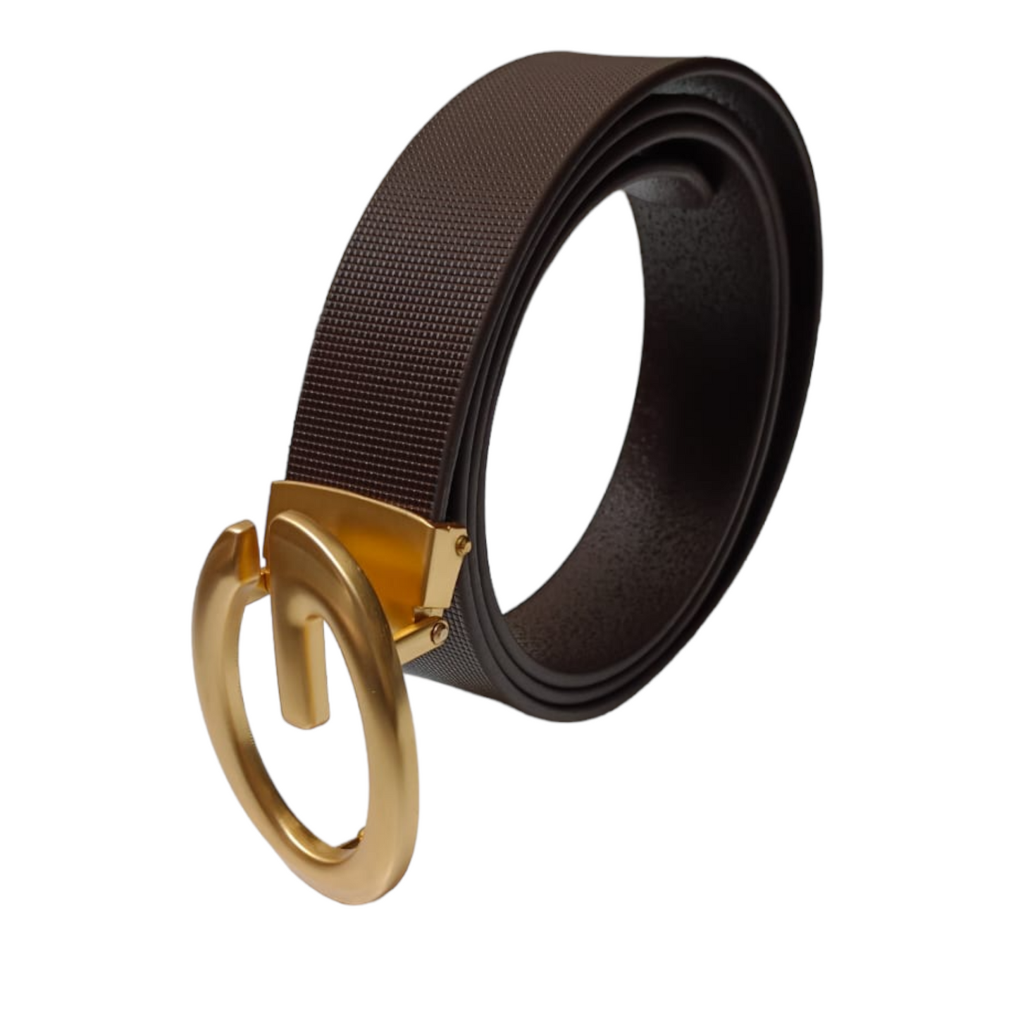 Brown Leather Needle Buckle Belt Size (28-40)35mm Belt