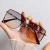 Square Fashion Rimless Sunglasses - SunglassesMart