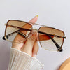 Square Fashion Rimless Sunglasses - SunglassesMart