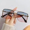 Square Fashion Rimless Sunglasses - SunglassesMart