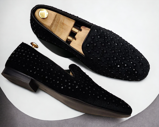 Sunglassesmart Studded Moccasin Loafers Fusion of Party Elegance and Casual Comfort