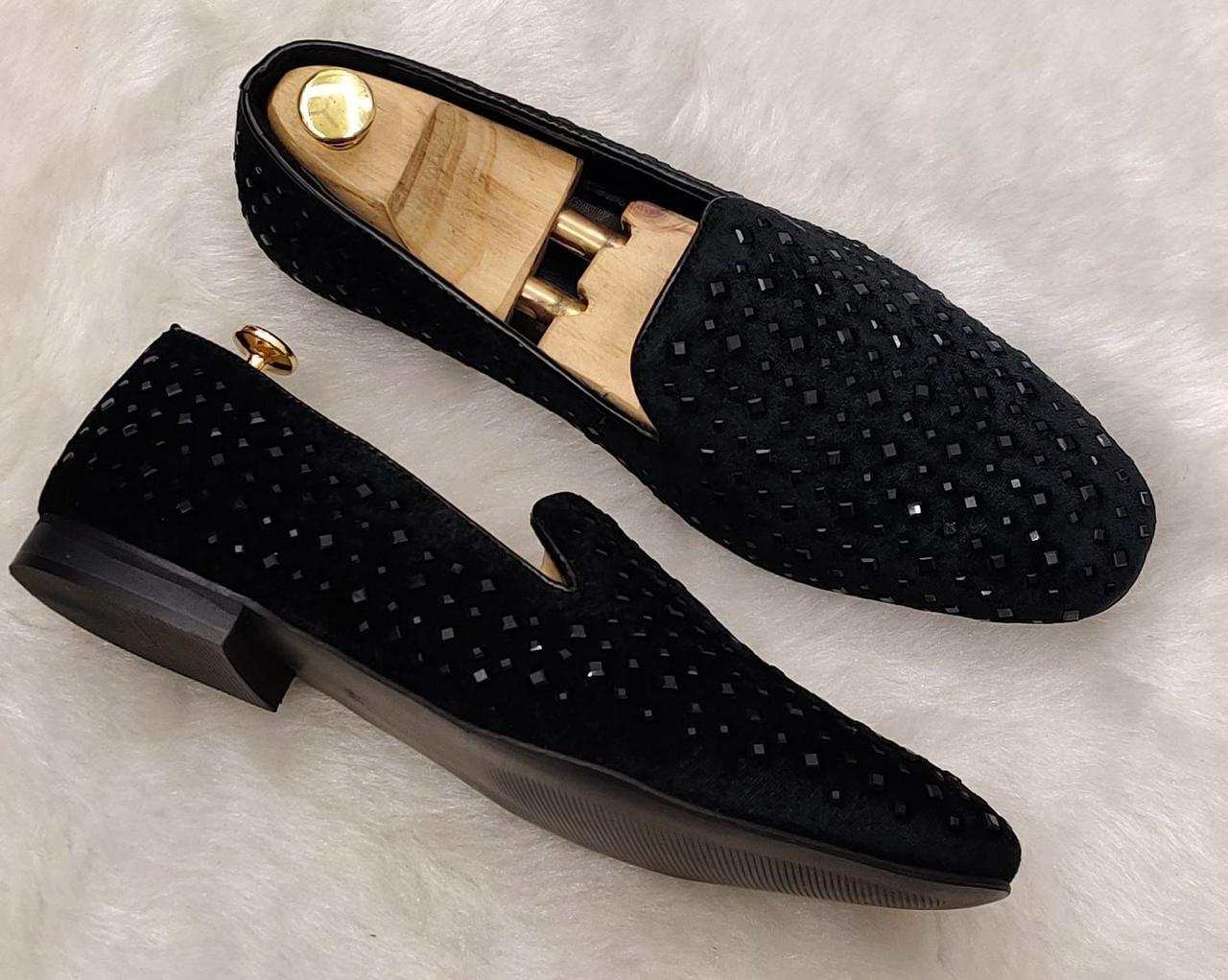 Studded Moccasin Loafers
