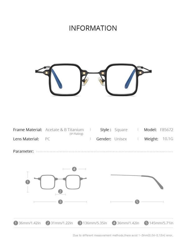Mini Square Spectacle Frame - SunglassesMart