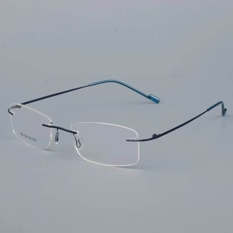 Titanium Alloy Rimless Glasses Frame for Men - SunglassesMart