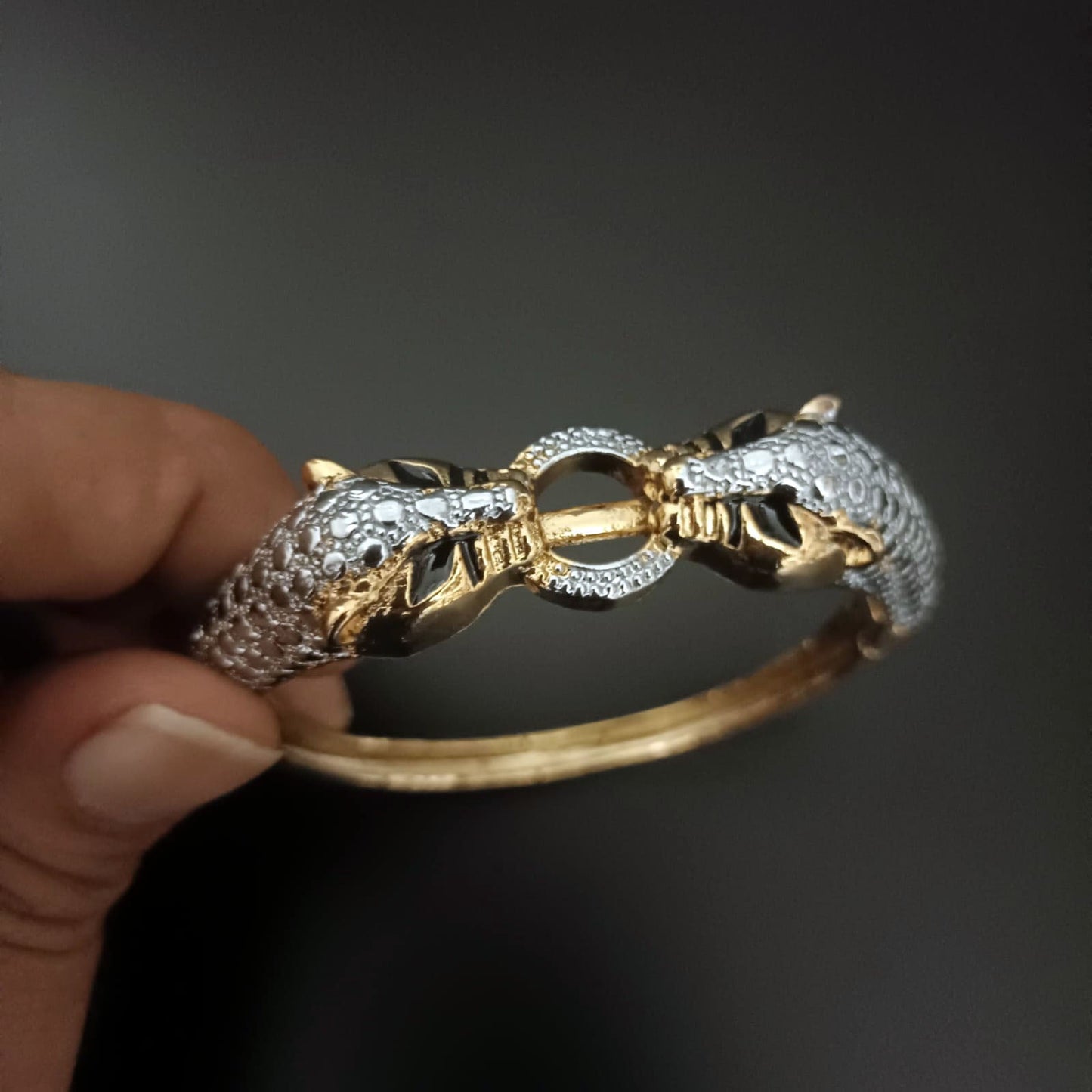 New Gold Silver Jaguar Bracelet For Men