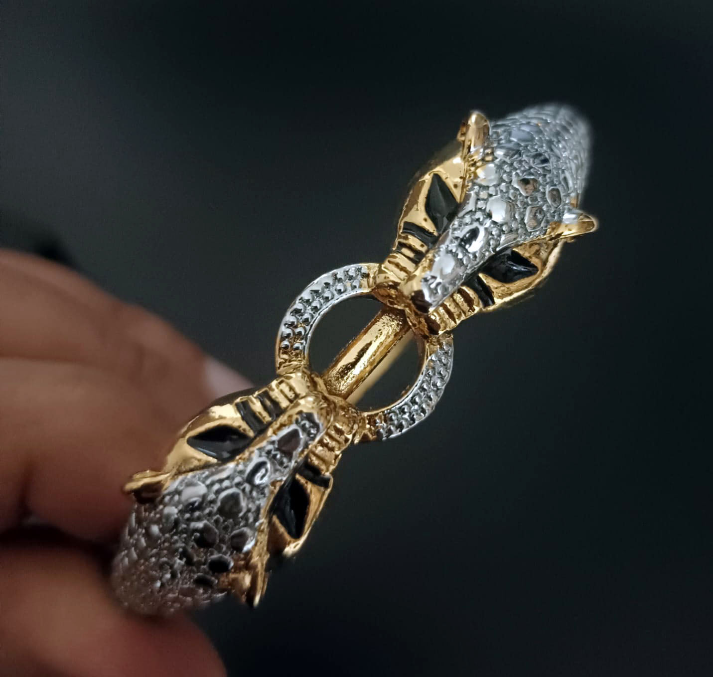 New Gold Silver Jaguar Bracelet For Men