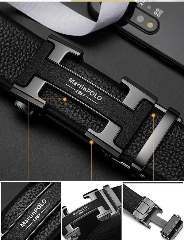 Buy Designer Automatic Buckle Leather Belt For Men - SunglassesMart