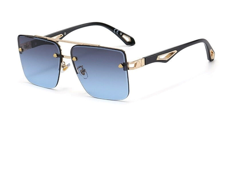 Buy Rimless Designer Oversize Square Sunglasses For Women-Jackmarc