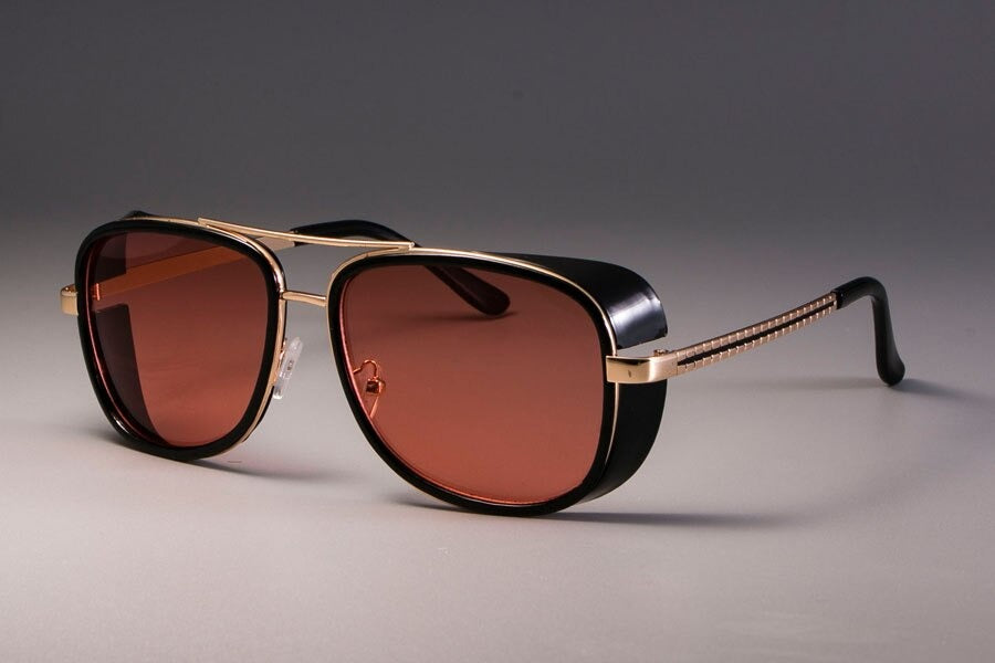 Classic Steampunk Rectangle Sunglasses