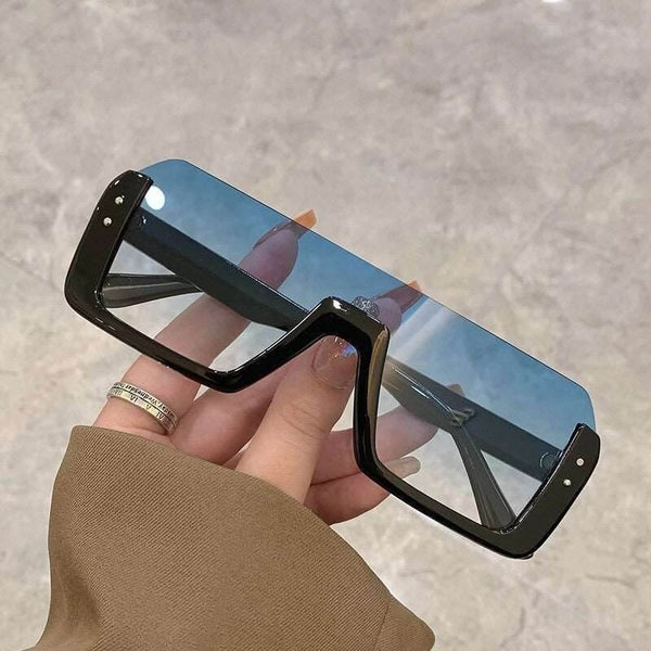 Oversize Semi Frame Sunglasses - SunglassesMart