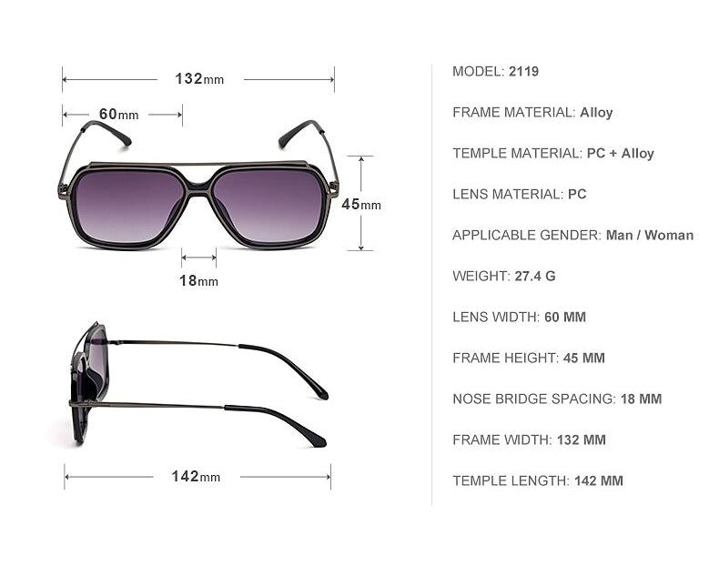 Buy Designer Square Sunglasses For Men-SunglassesMart