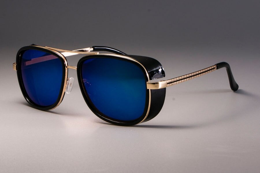 Classic Steampunk Rectangle Sunglasses
