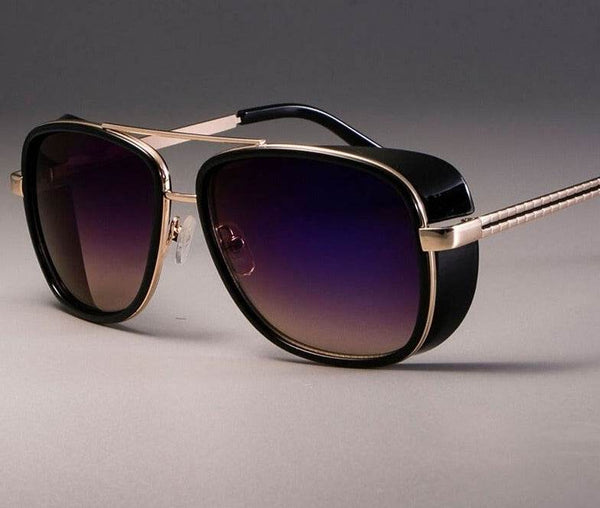 Classic Steampunk Rectangle Sunglasses - SunglassesMart