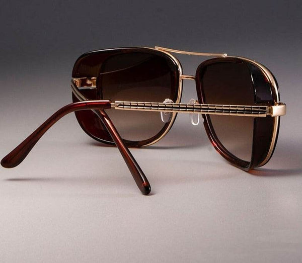 Classic Steampunk Rectangle Sunglasses - SunglassesMart
