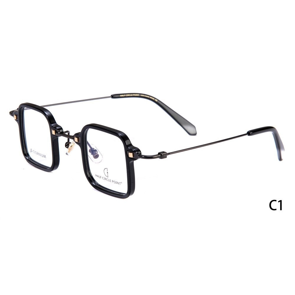 Buy New Mini Square Shape Design Spectacle Frame Precription Lens- SunglassesMart