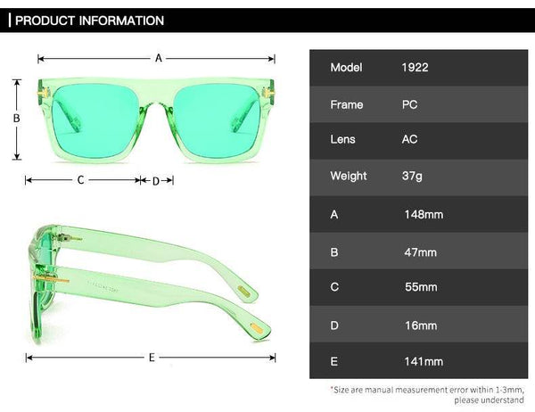 Trendy Square Oversized Sunglasses - SunglassesMart