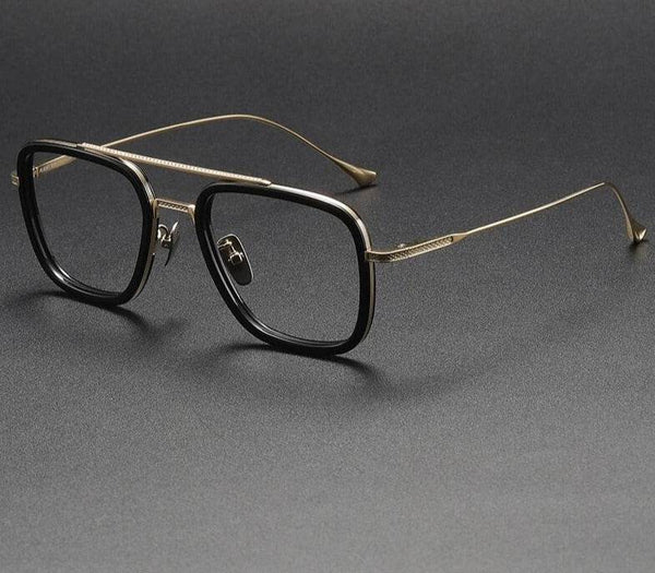 Retro Frame Vintage Square Prescription Eyeglasses - SunglassesMart