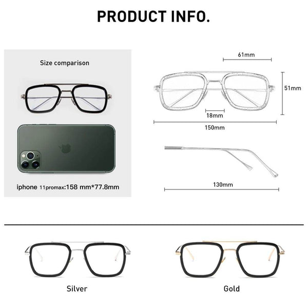 Anti-blue Light Square Eyeglasses - SunglassesMart