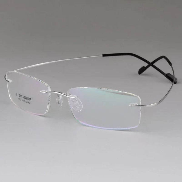 Titanium Unisex Rimless Optical Frame - SunglassesMart