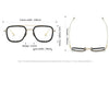 Retro Frame Vintage Square Prescription Eyeglasses - SunglassesMart