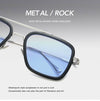 New Candy Blue Iron Men Sunglasses - SunglassesMart