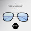 New Candy Blue Iron Men Sunglasses - SunglassesMart
