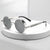 Steampunk Silver Mirror Round Metal Sunglasses - SunglassesMart
