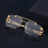 Steampunk Retro Rimless Sunglasses - SunglassesMart