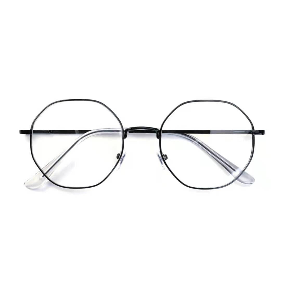 Buy Designer Anti Blue Light Vintage Hexagonal Eyeglasses For Men-SunglassesMart
