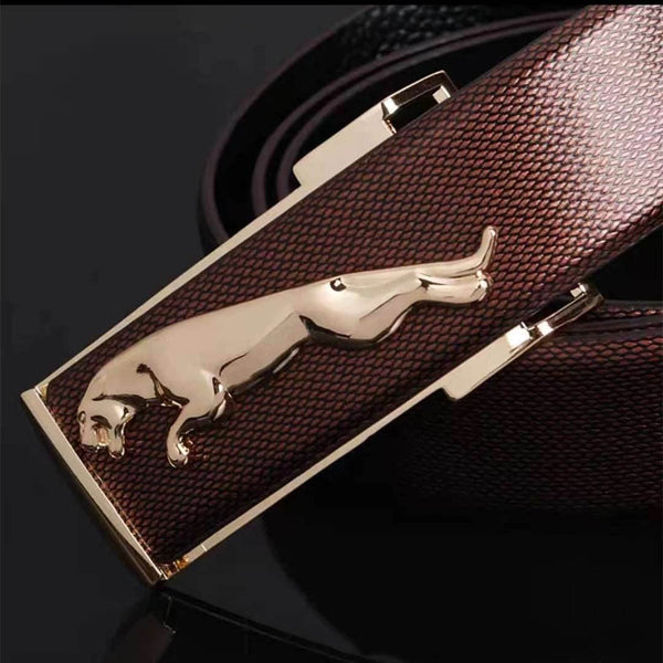Fashion Jaguar Leather Belt - SunglassesMart