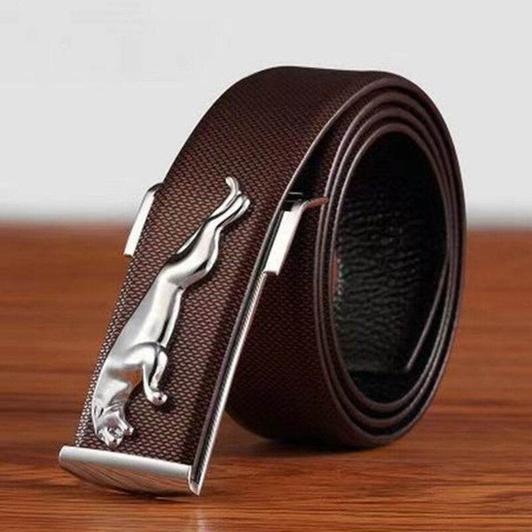 Fashion Jaguar Leather Belt - SunglassesMart