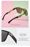 Polarized Green Sports Square Sunglasses - SunglassesMart