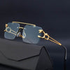 New Retro Rimless Steampunk Sunglasses - SunglassesMart