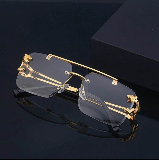 New Retro Rimless Steampunk Sunglasses - SunglassesMart