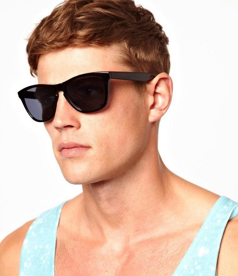 Buy Orange Square Polarized Lens Wayfarer Sunglasses For Men-SunglassesMart