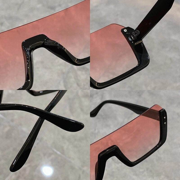 Oversize Semi Frame Sunglasses - SunglassesMart