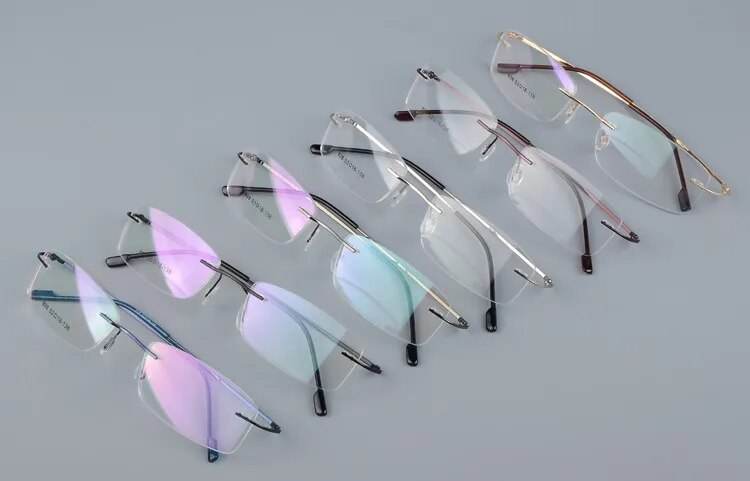 Titanium Alloy Rimless Glasses Frame for Men - SunglassesMart