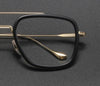 Retro Frame Vintage Square Prescription Eyeglasses - SunglassesMart