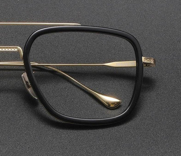 Retro Frame Vintage Square Prescription Eyeglasses - SunglassesMart